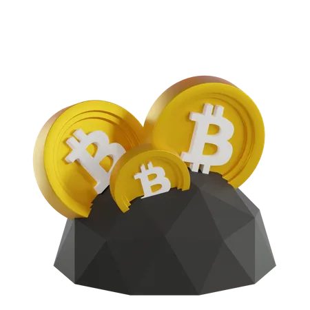 Mineração de bitcoin  3D Icon