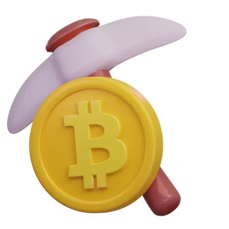 Mineração de bitcoin  3D Icon