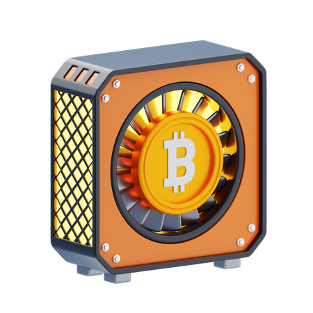 Mineração de bitcoin  3D Icon