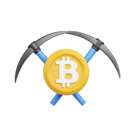 Mineração de bitcoin  3D Icon