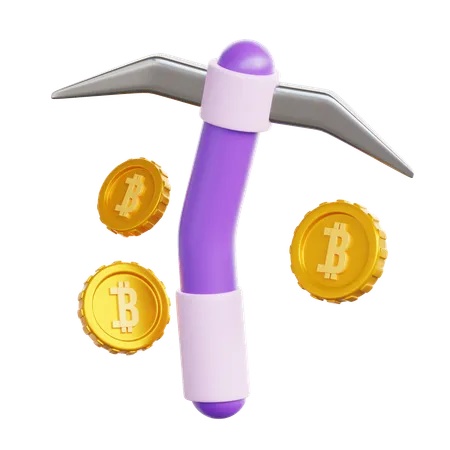 Mineração de criptografia  3D Icon