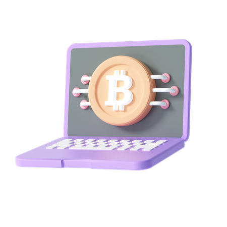 Mineração de criptografia  3D Icon