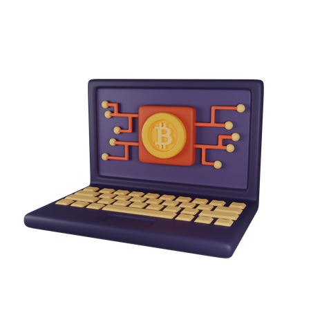Mineração de criptografia  3D Icon