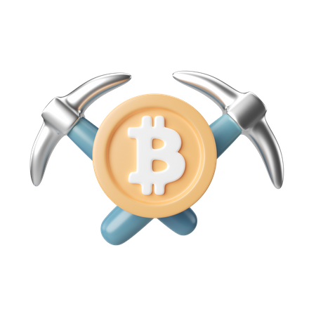 Mineração de criptografia  3D Icon