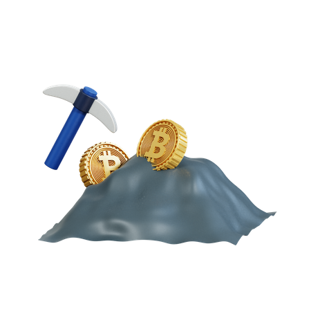 Mineração de criptografia  3D Icon