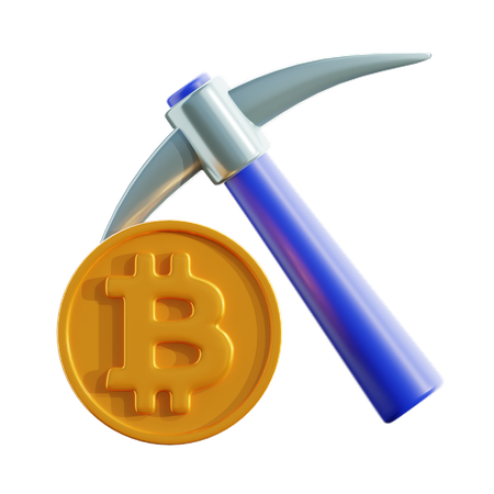 Mineração de criptografia  3D Icon