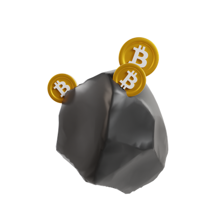 Mineração de criptografia  3D Icon