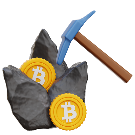 Mineração de criptografia  3D Icon