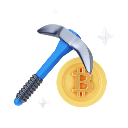 Mineração de criptografia  3D Icon