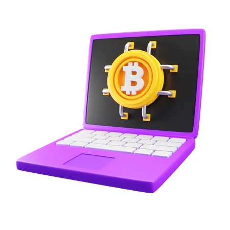 Mineração de criptografia  3D Icon