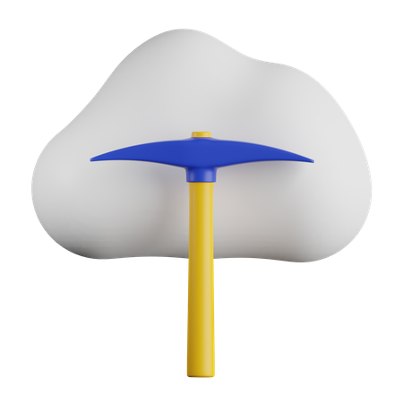 Mineração em nuvem bitcoin  3D Icon