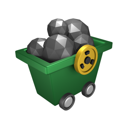 Poluição mineira  3D Icon