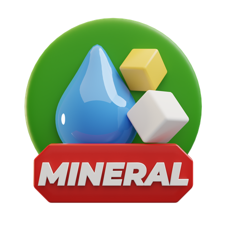 Minerais  3D Icon