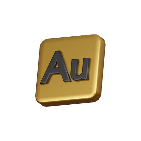 Metal de oro  3D Icon