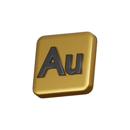 Metal de oro  3D Icon