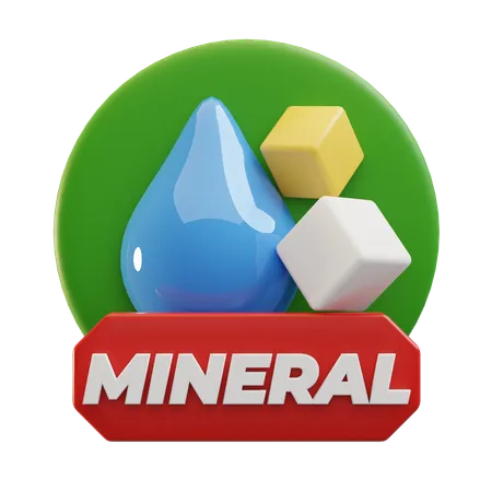 Minéraux  3D Icon