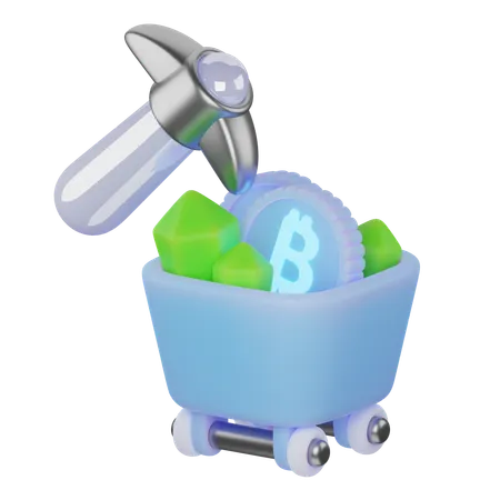 Minería  3D Icon