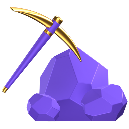 Minería  3D Icon