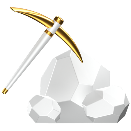 Minería  3D Icon