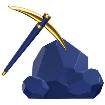 Minería  3D Icon