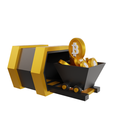 Minería Bitcoin  3D Icon