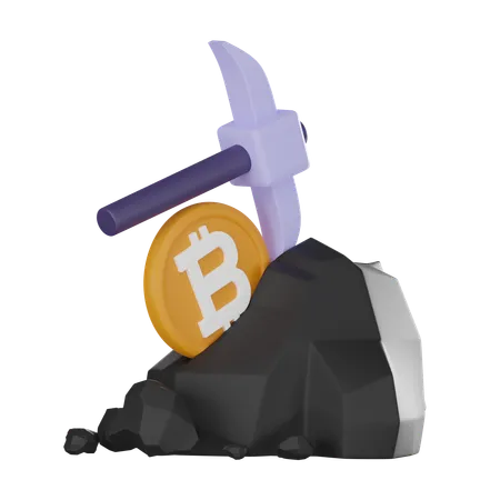 Minería Bitcoin  3D Icon