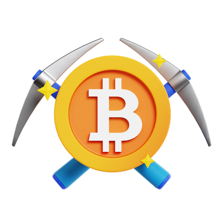 Minería Bitcoin  3D Icon