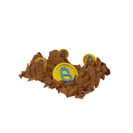 Minería Bitcoin  3D Icon