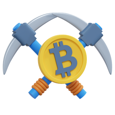 Minería Bitcoin  3D Icon