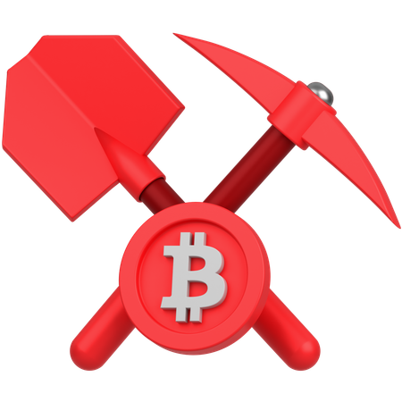 Minería Bitcoin  3D Icon