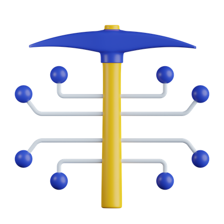 Minería Bitcoin  3D Icon
