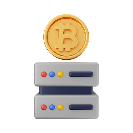 Minería Bitcoin  3D Icon