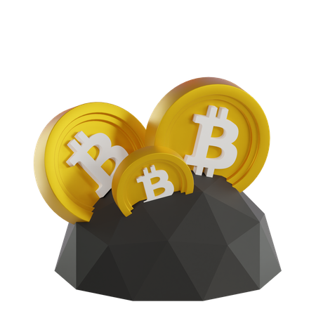 Minería Bitcoin  3D Icon