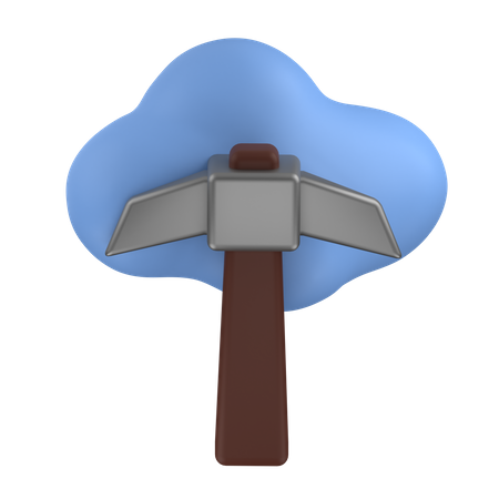 Minería en la nube  3D Icon