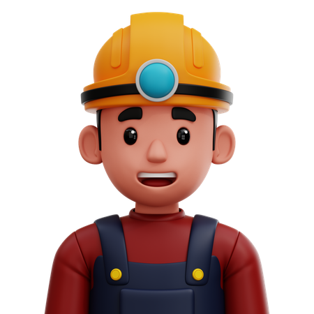 Minero  3D Icon