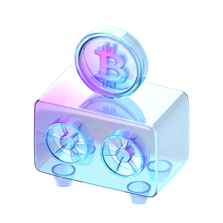 Minero de bitcoins  3D Icon