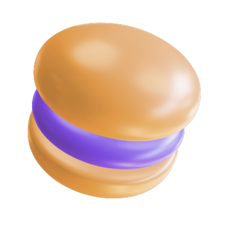 Mini Burger  3D Illustration