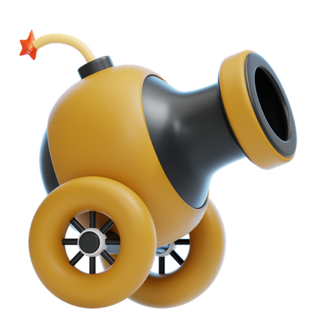 MINI CANNON  3D Icon