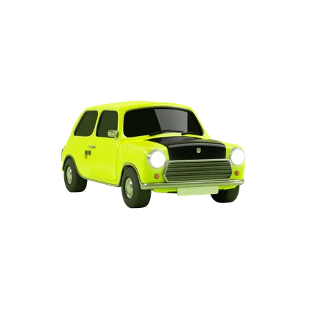 Mini Car  3D Illustration