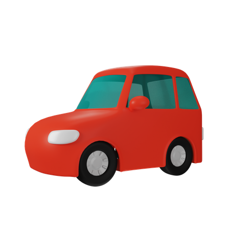 Mini Car 3D Icon