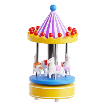 Mini carousel  3D Icon