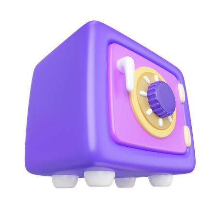 Mini coffre-fort  3D Icon