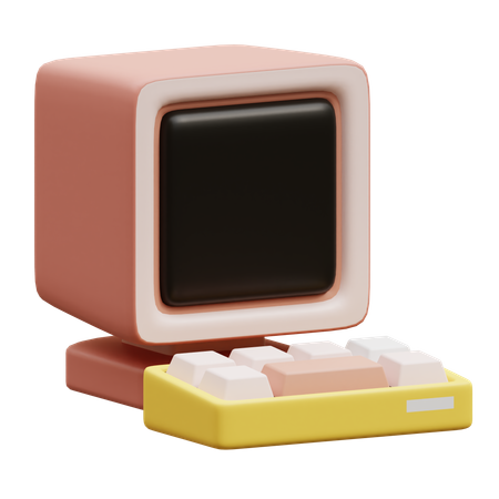 Mini computadora  3D Icon