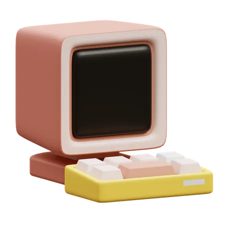 Mini computadora  3D Icon