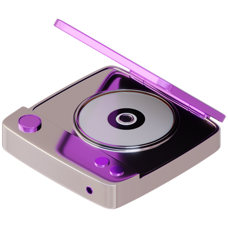 Mini Disc Player  3D Icon