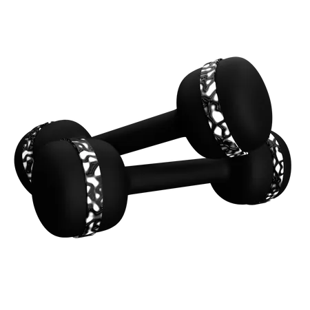 3 D Render Mini Dumbbell Isolated Object With High Quality Render 3D Icon