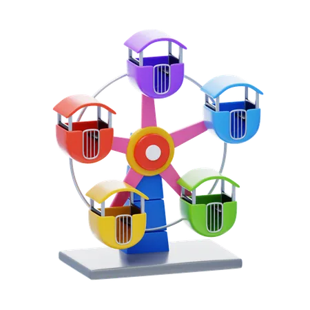 Mini Ferris Wheel  3D Icon