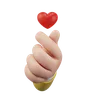 mini gesto de la mano del corazón