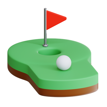 Mini golf  3D Icon