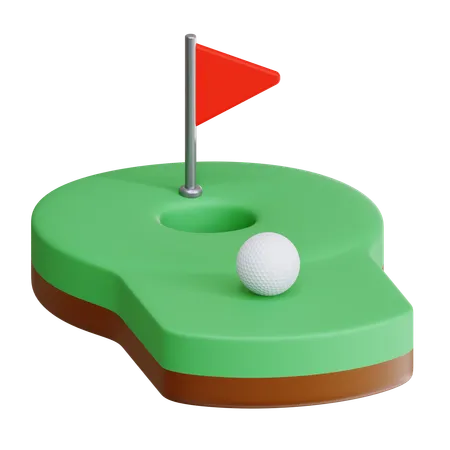 Mini golf  3D Icon